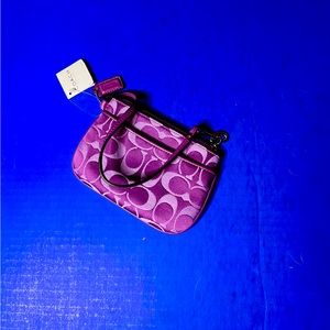 Coach purple wristlet
